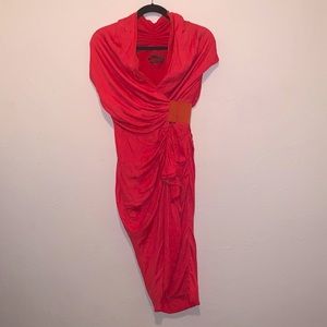 All Saints Wrap Dress Japanese Cloth Sz 0